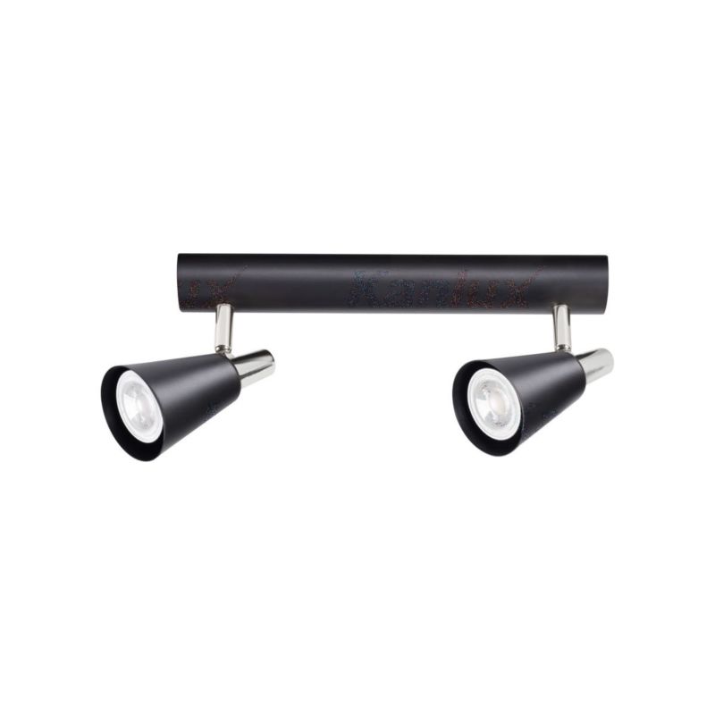 Spot sufitowy Kanlux Sempra czarny 2 x GU10 x 35W IP20 wym: 30,5 x 6,5 cm - 1 szt.