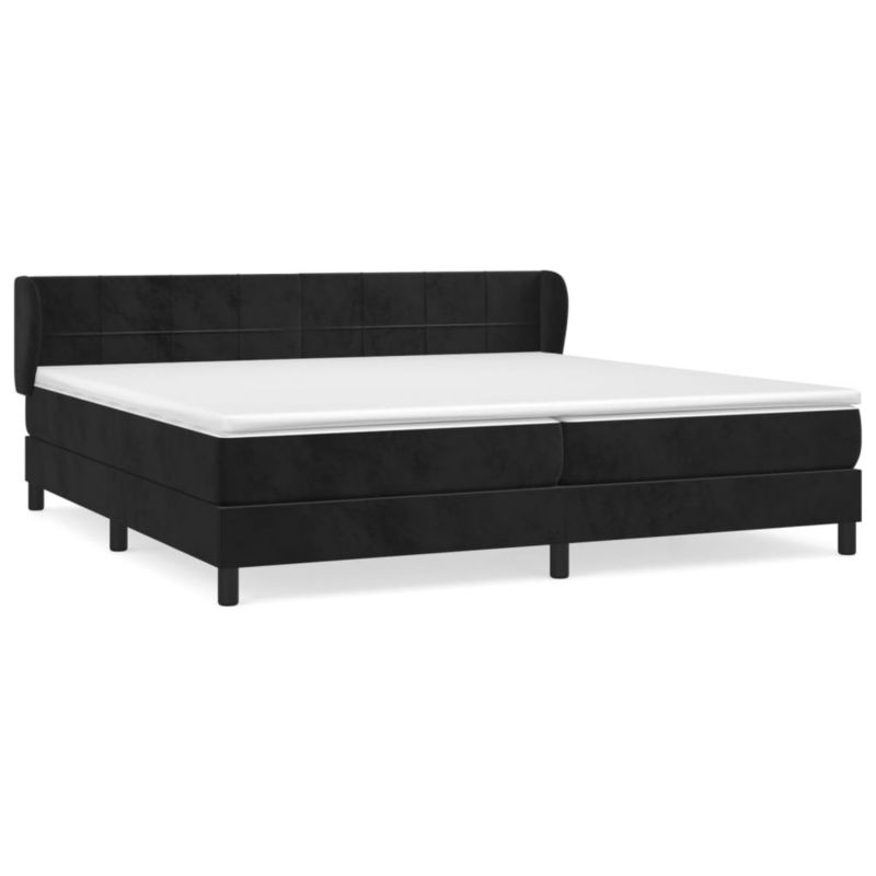 Łóżko kontynentalne WaszeMeble 200x200 cm czarne WM-3127513 1 szt.