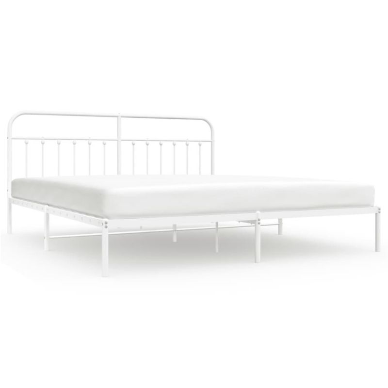 Łóżko metalowe WaszeMeble 193x203 cm biała WM-352633 1 szt.
