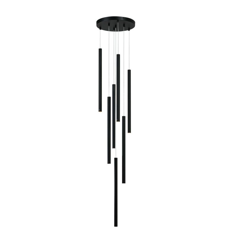 Lampa wisząca Light Prestige Lungo 1550 czarna szerokość 30 cm 7xG9 x 5W 1 szt.
