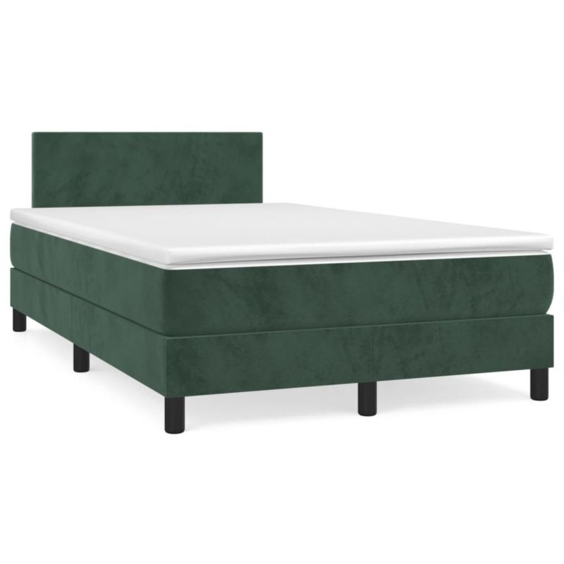 Łóżko kontynentalne WaszeMeble 120x200 cm ciemnozielone WM-3141176 1 szt.