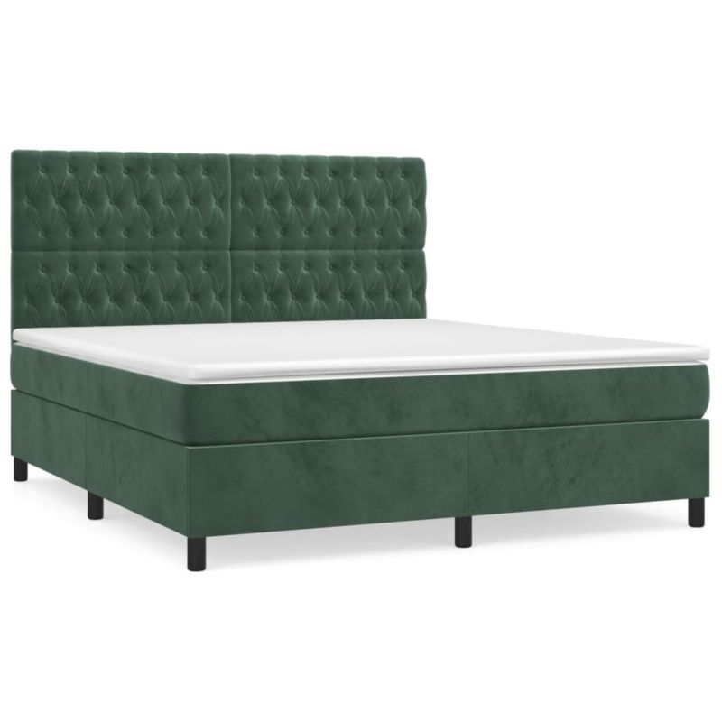 Łóżko kontynentalne WaszeMeble 180x200 cm ciemnozielone WM-3143220 1 szt.