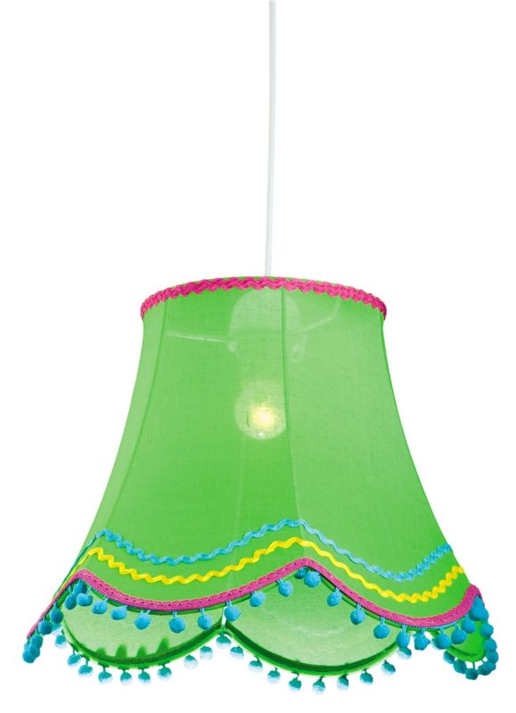 Lampa sufitowa Candellux Arlekin biało-zielona wym: 90 x 35 x 35 cm 1xE27 x 60W 1 szt.