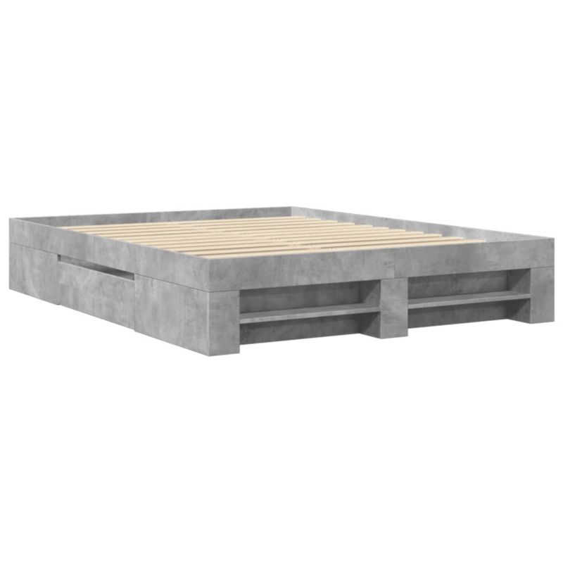 Łóżko drewniane WaszeMeble 160x200 cm szarość WM-3295460 1 szt.