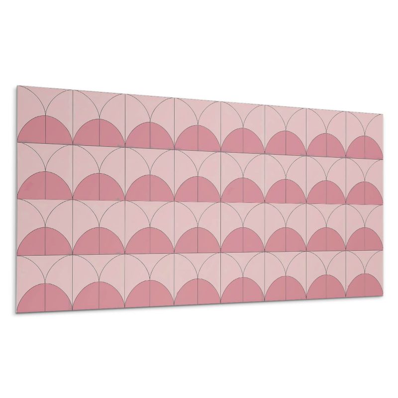 Panel samoprzylepny Wallfluent 120x60 cm Geometria półkol w harmonijnym układzie 1 szt.