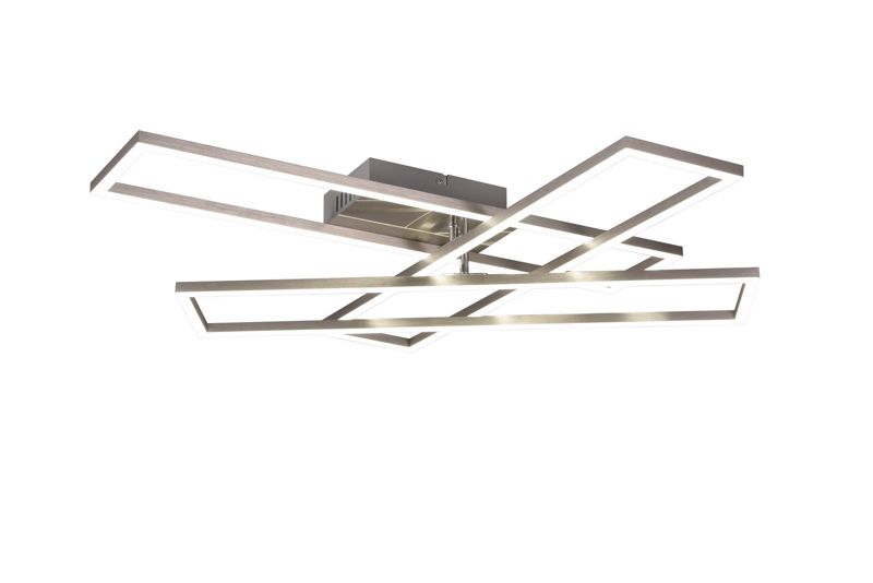 Lampa sufitowa wisząca RL Corso 2667 srebrno-odcienie srebra pilot wbudowany LED 36W 1 szt.