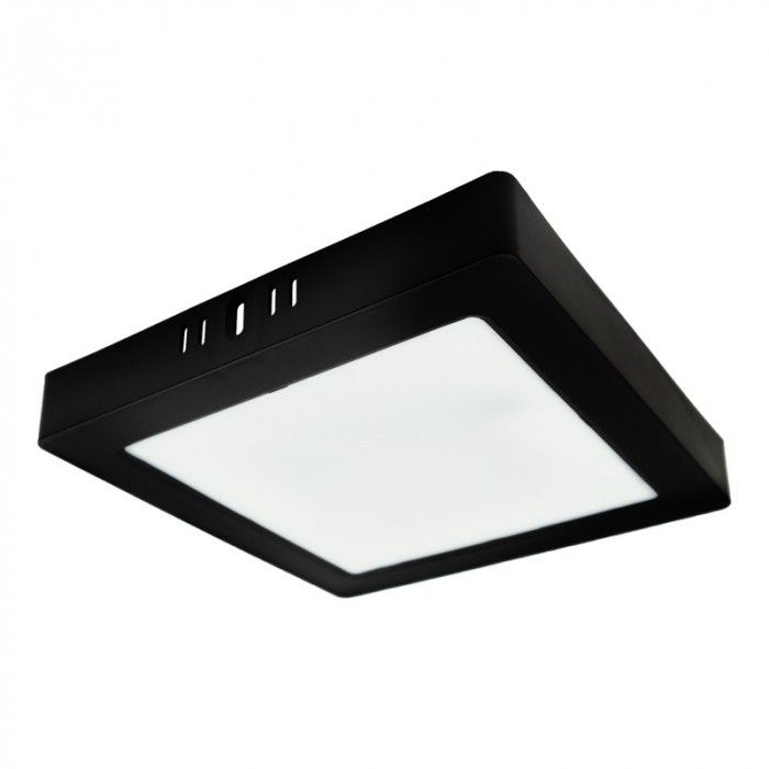 Reflektor spot Ecolight Downlight czarny-klosz mleczny LED 18W 4000K 1980lm IP20 wym: 3,1 x 22 x 22 cm tworzywo sztuczne - 1 szt.