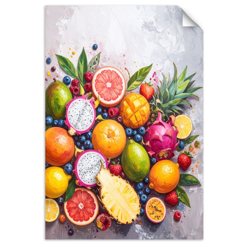 Naklejka na ścianę Feeby Egzotyczne Kolorowe owoce 20x30cm 1szt