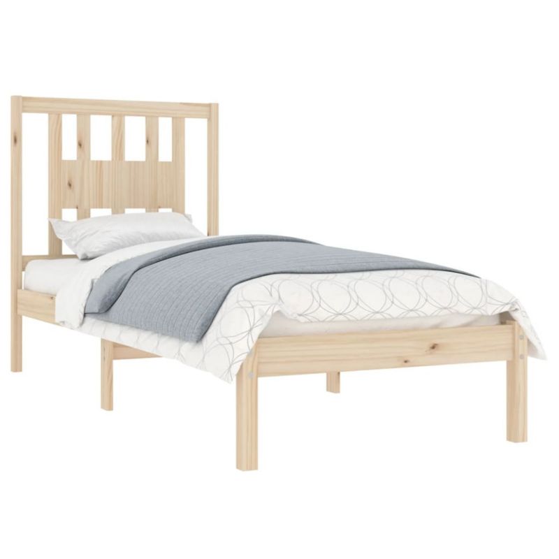 Łóżko drewniane WaszeMeble 90x200 cm brązowe WM-3104048 1 szt.