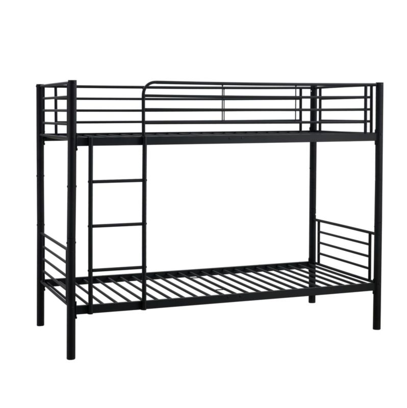 Łóżko Halmar piętrowe BUNKY 90x200 czarne 1 szt