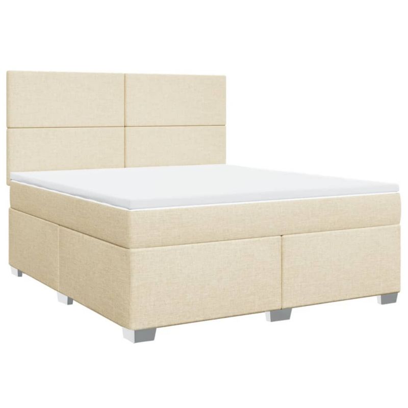 Łóżko kontynentalne WaszeMeble 180x200 cm kremowe WM-3290565 1 szt.