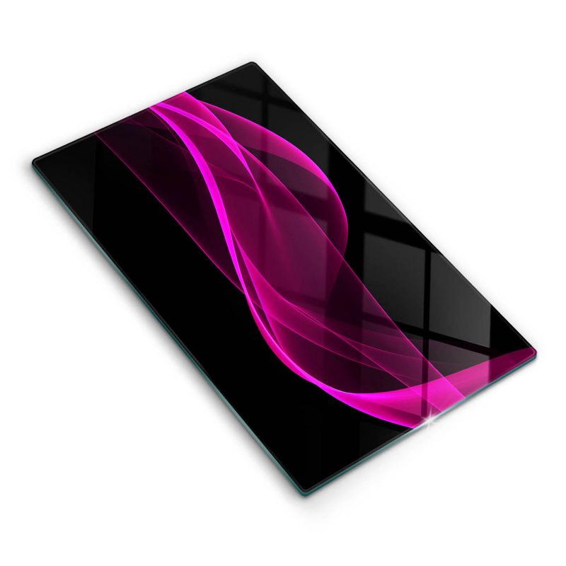 Szklana deska do krojenia Wallfluent 30x52 cm Różowa abstrakcja 1 szt.