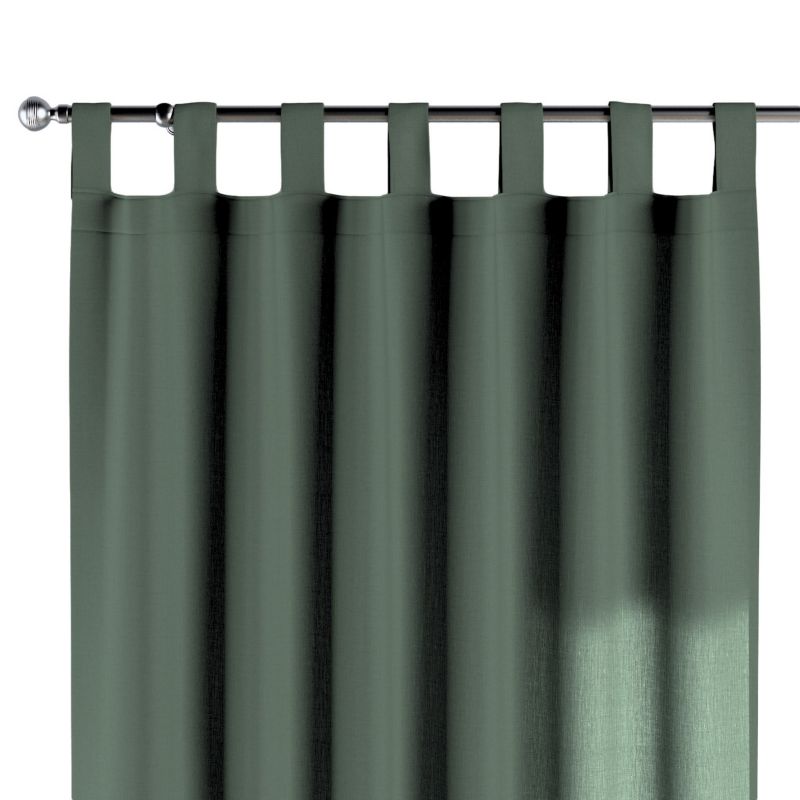 Zasłona na szelkach 1 szt. 130 x 245 cm Dekoria zgaszony zielony 1 szt.