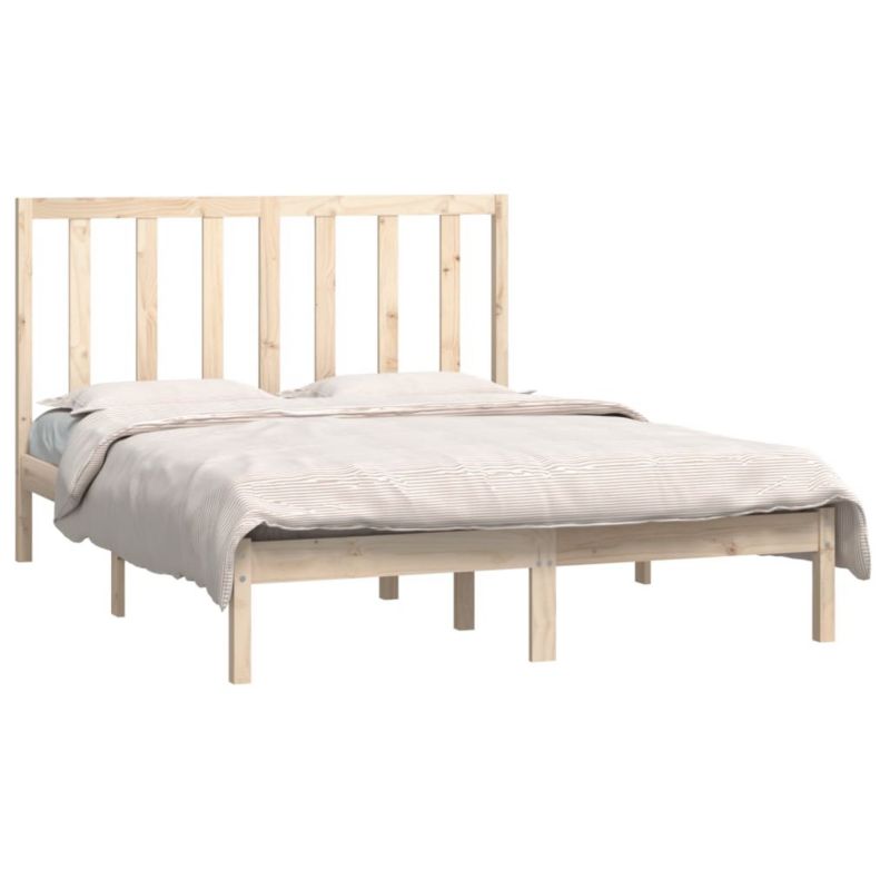Łóżko drewniane WaszeMeble 140x190 cm brązowe WM-3106618 1 szt.