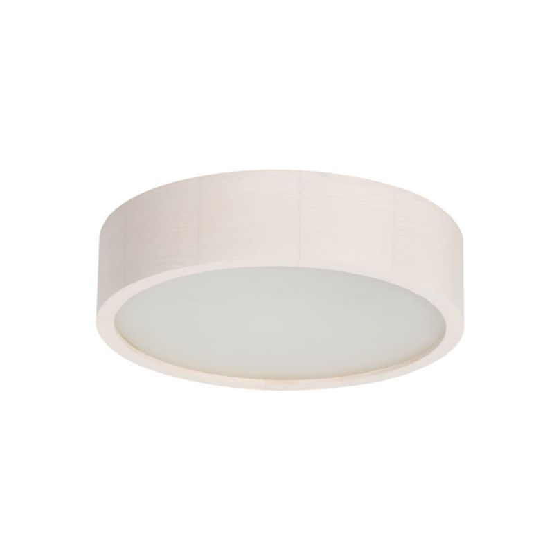Plafon sufitowy nowoczesny Kanlux Jasmin naturalne drewno-biały 1 x E27 x IP20 wym: 8 x 28 x 28 cm - 1 szt.