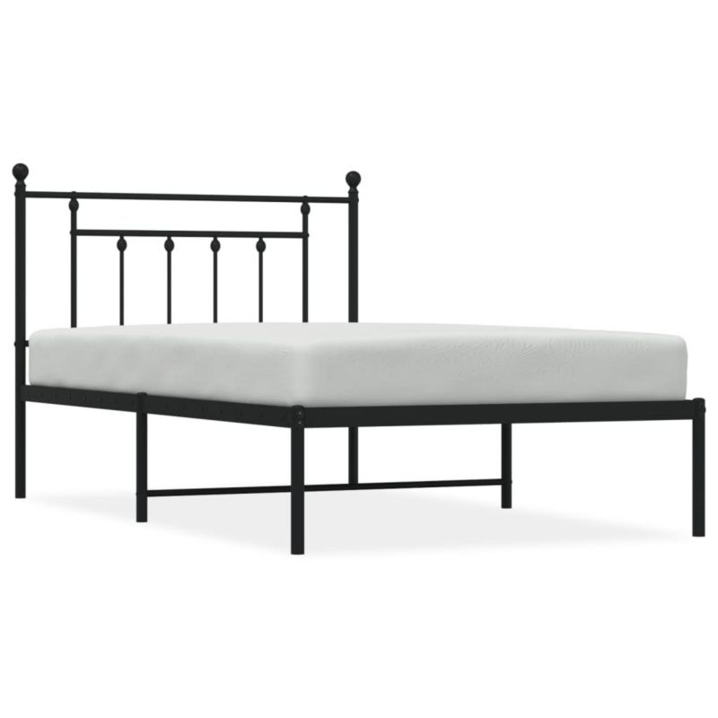 Łóżko metalowe WaszeMeble 107x203 cm czarna WM-353533 1 szt.