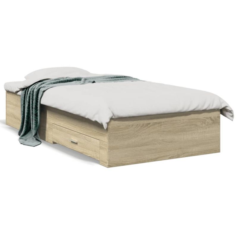 Łóżko drewniane WaszeMeble 90x190 cm brązowe WM-3280435 1 szt.
