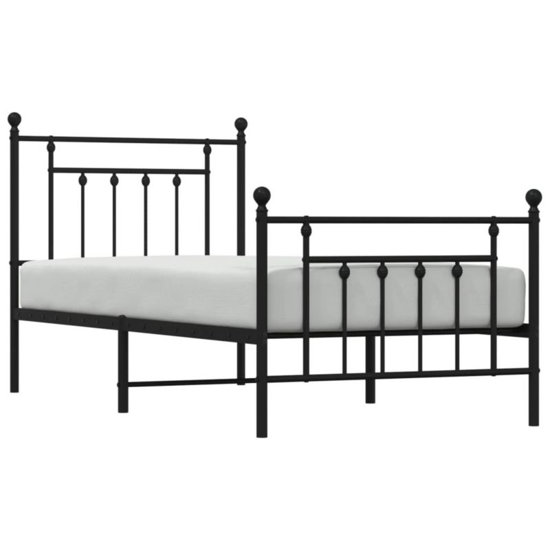Łóżko metalowe WaszeMeble 90x200 cm czarna WM-353548 1 szt.