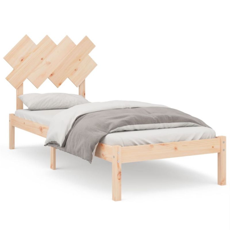 Łóżko drewniane WaszeMeble 90x190 cm brązowe WM-3104833 1 szt.
