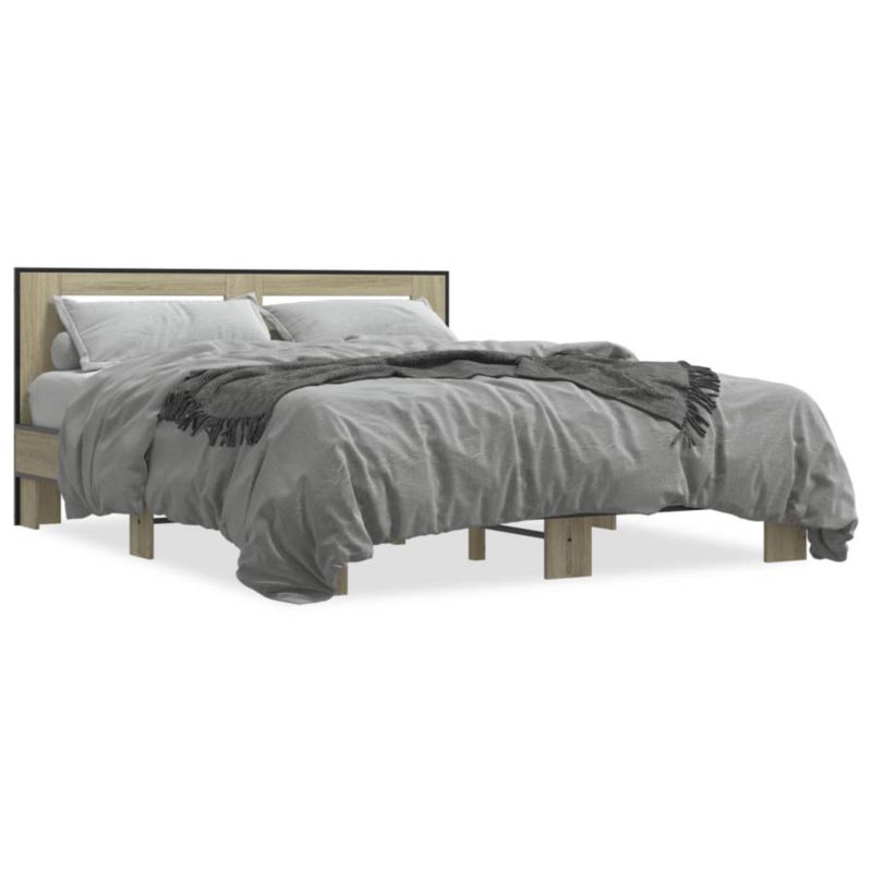 Łóżko drewniane WaszeMeble 150x200 cm brązowe WM-3280098 1 szt.