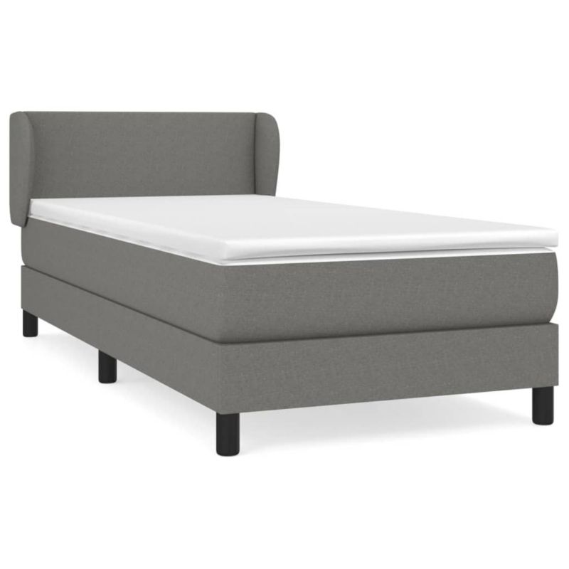 Łóżko kontynentalne WaszeMeble 100x200 cm ciemnoszara WM-3126062 1 szt.