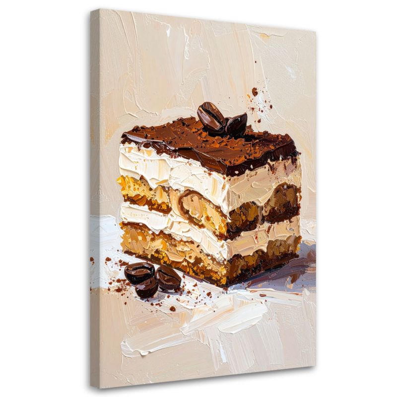 Obraz do kuchni baru jadalni Feeby Ciastko Tiramisu 70x100cm 1szt