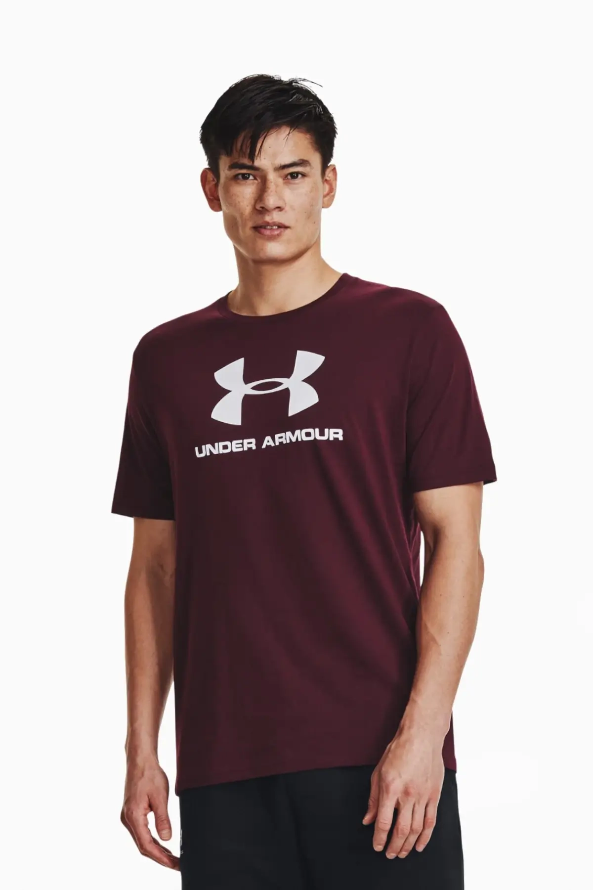 Koszulka Under Armour Sportstyle Logo - Bordowy