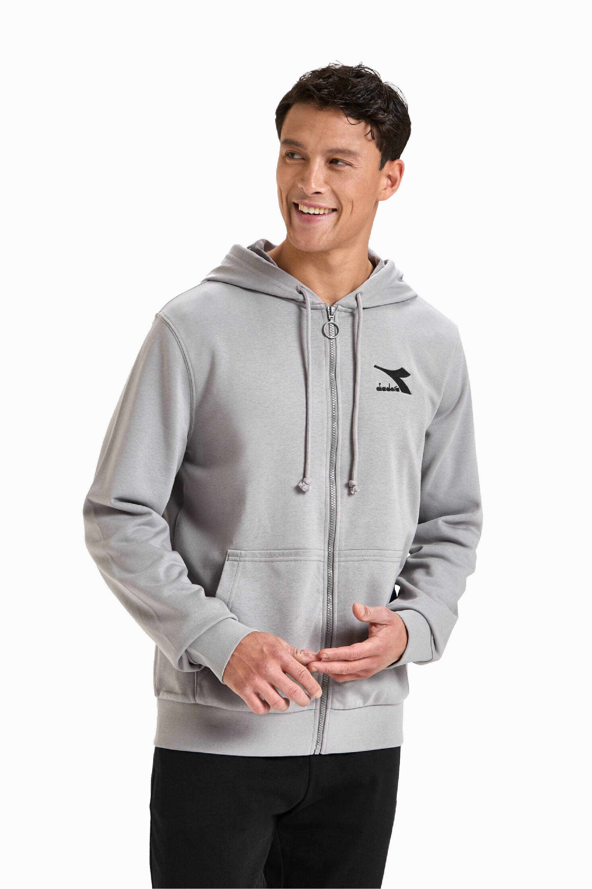 Bluza z kapturem Diadora FZ Sweat Core - Szary