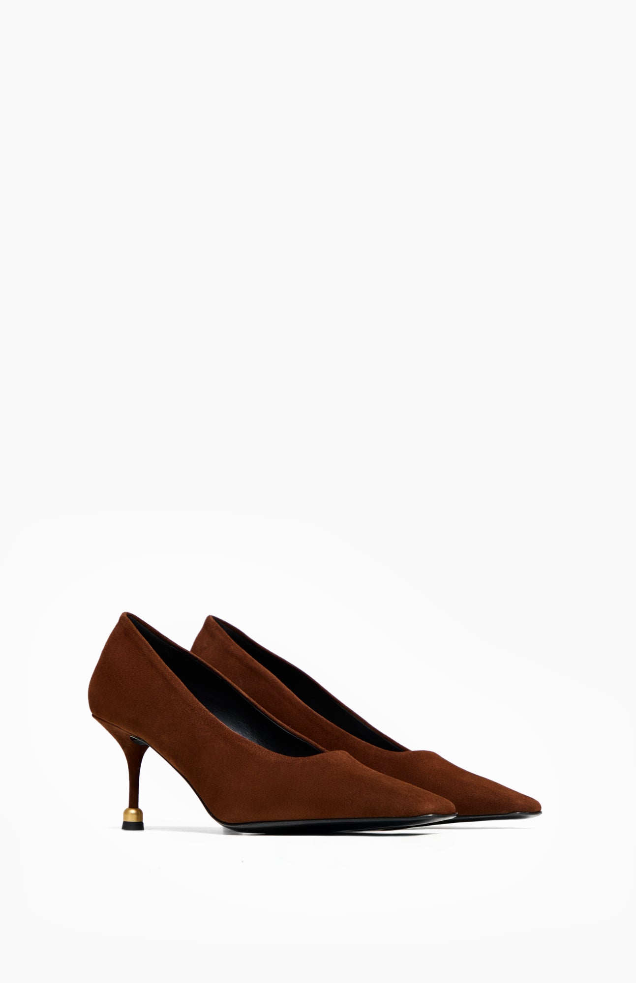 Czółenka na obcasie SYLVIE WARM WALNUT 40 - Vanda Novak