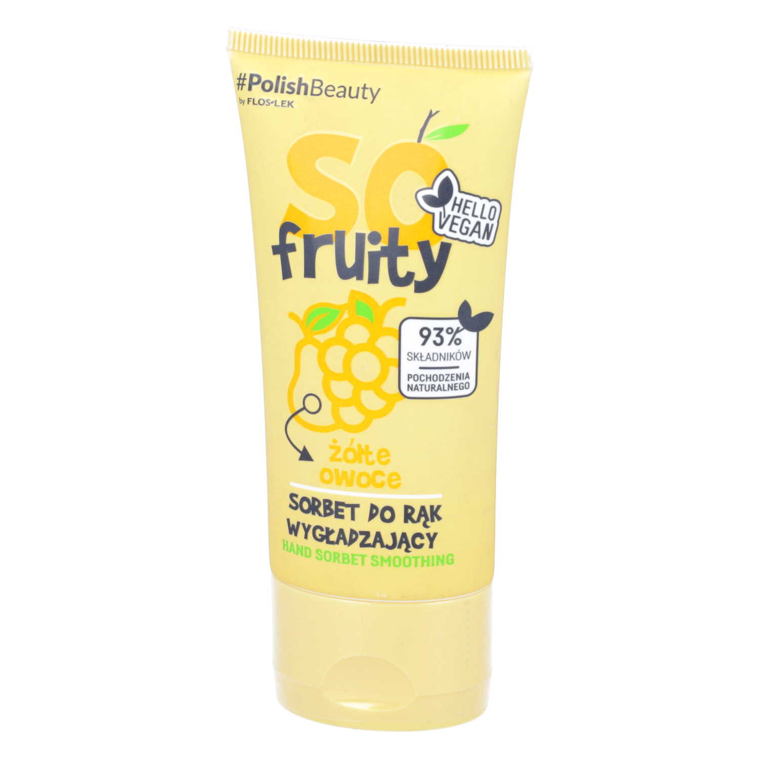 Floslek so fruity - wygładzający sorbet do rąk, żółte owoce, 50 ml (data ważności: 30.11.2025)