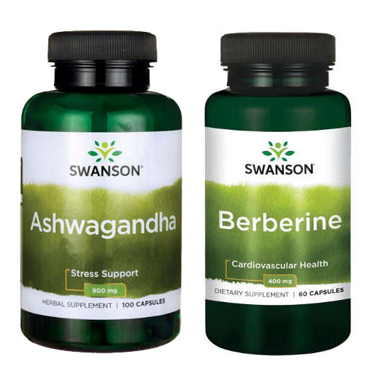 Swanson - zestaw ashwagandha + berberyna