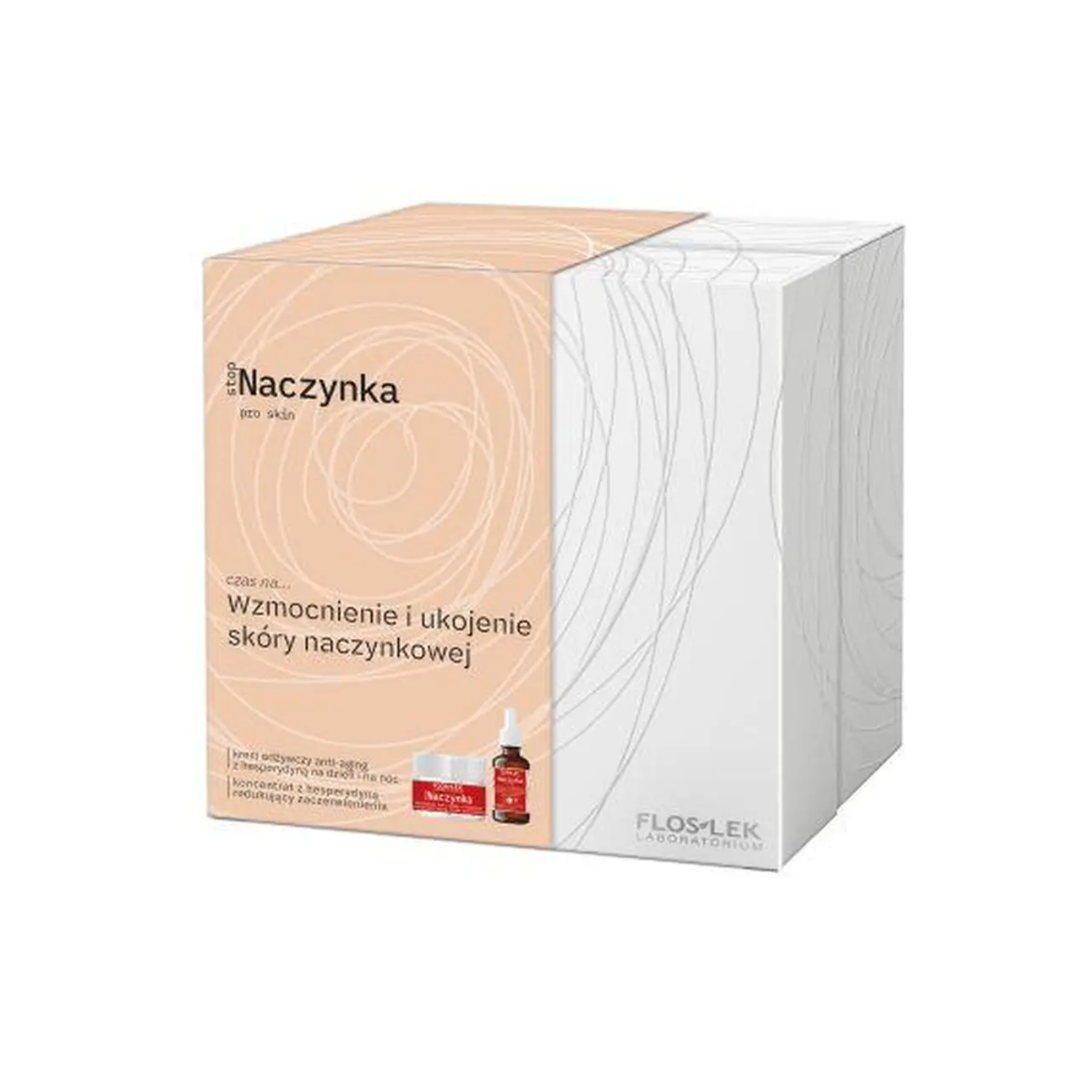 Floslek - stop naczynka pro skin, zestaw: koncentrat z hesperydyną (30 ml) + krem odżywczy anti-aging (50 ml), 1 zestaw