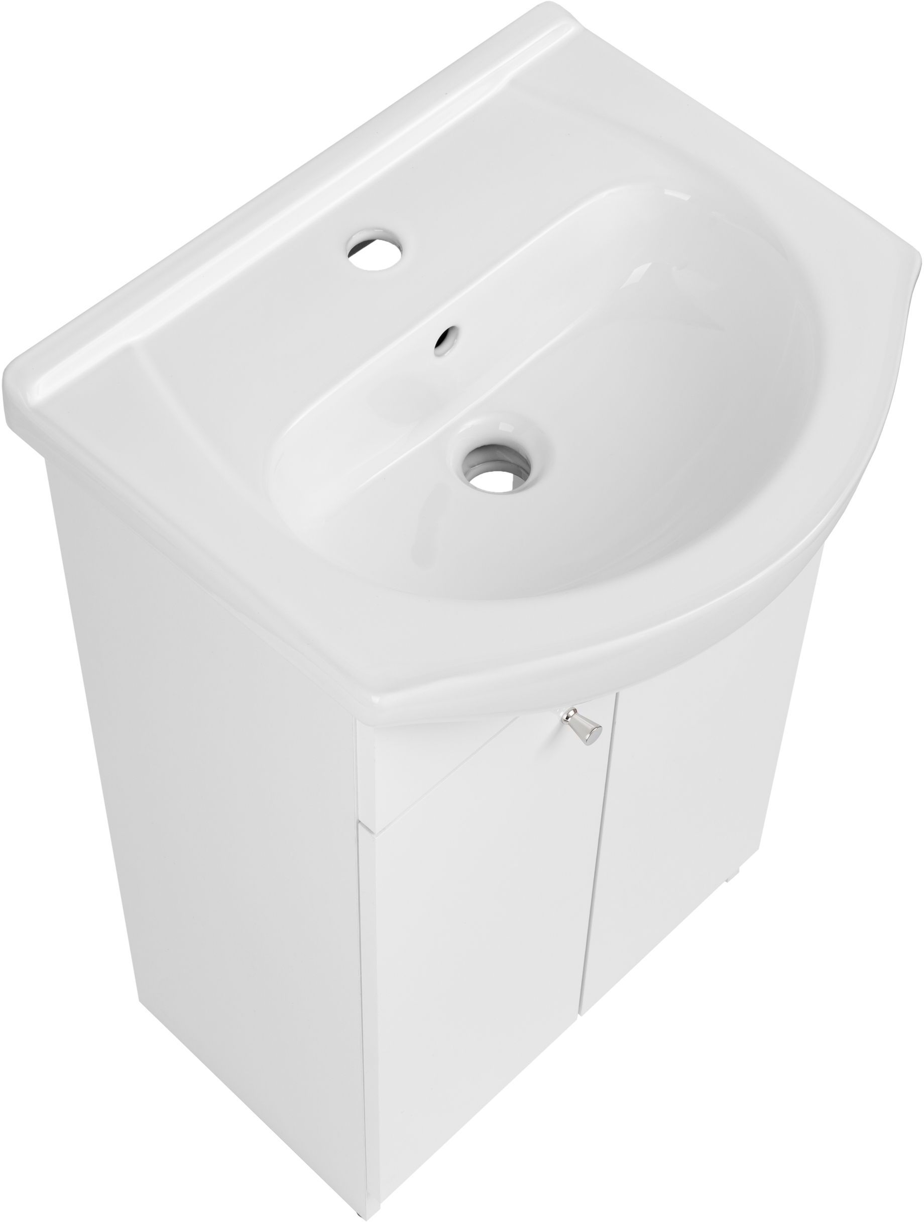 Astor Pik umywalka z szafką 50 cm biały AM-PIK-500-27 - Wysyłka w 24h