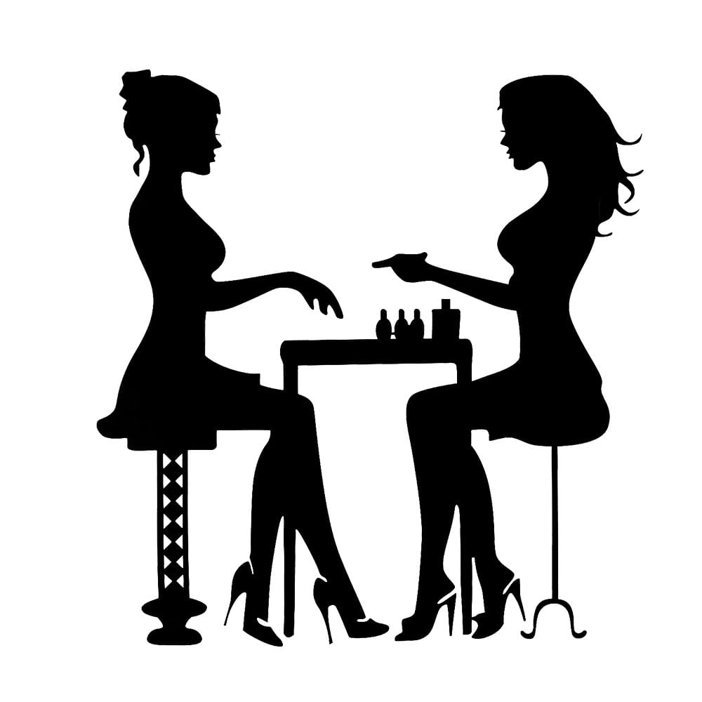 Naklejka do salonu na Naklejka do salonu na ścianę duża samoprzylepna Salon manicure 59x62cm