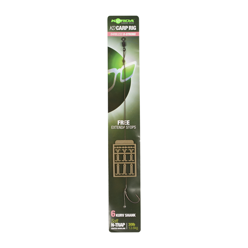 Korda przypon- N-Trap KD Rig Barbless 30 lb N-Trap Kurv Shank B 8