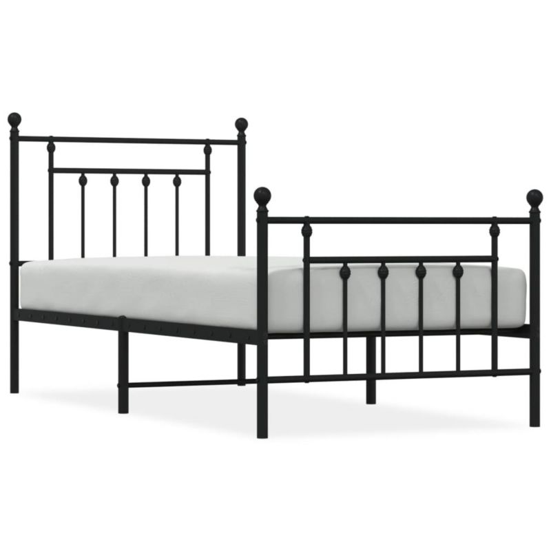 Łóżko metalowe WaszeMeble 90x190 cm czarna WM-353547 1 szt.