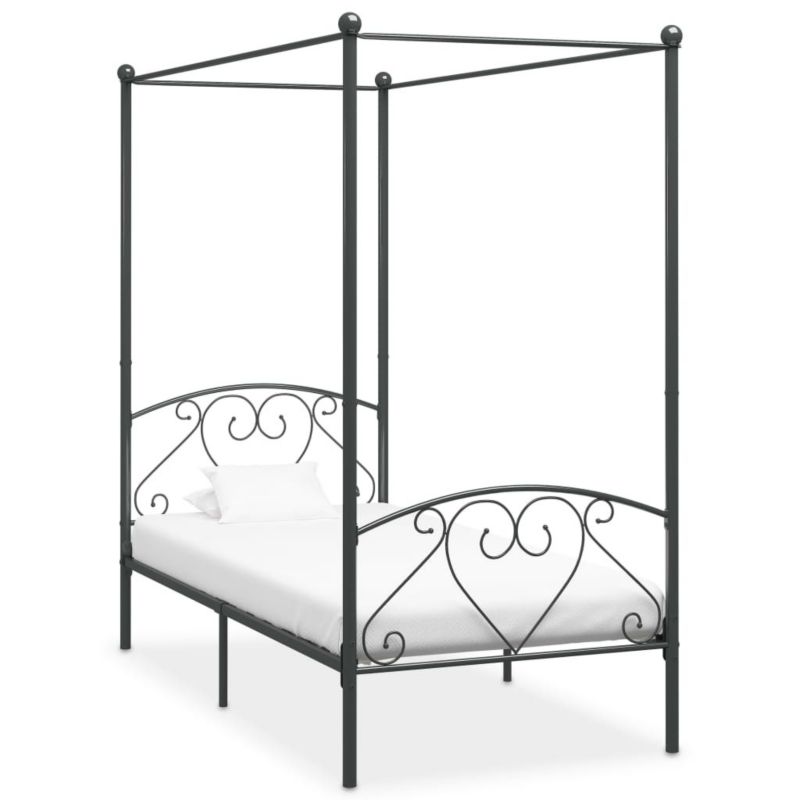 Łóżko metalowe WaszeMeble 90x200 cm szara WM-284440 1 szt.