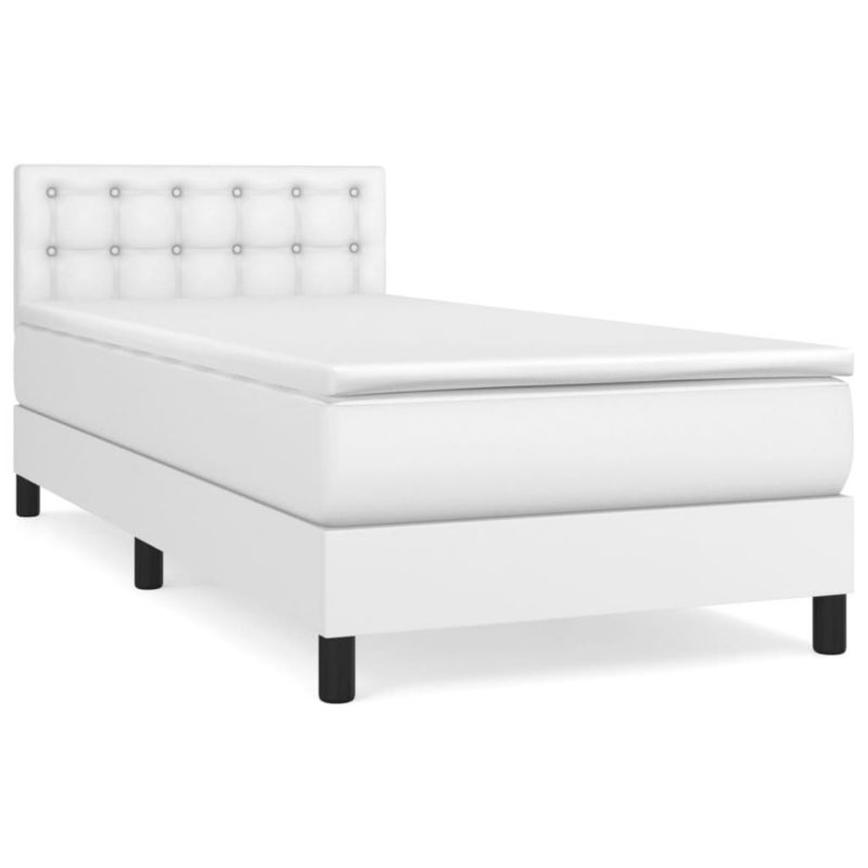 Łóżko kontynentalne WaszeMeble 100x200 cm białe WM-3141108 1 szt.