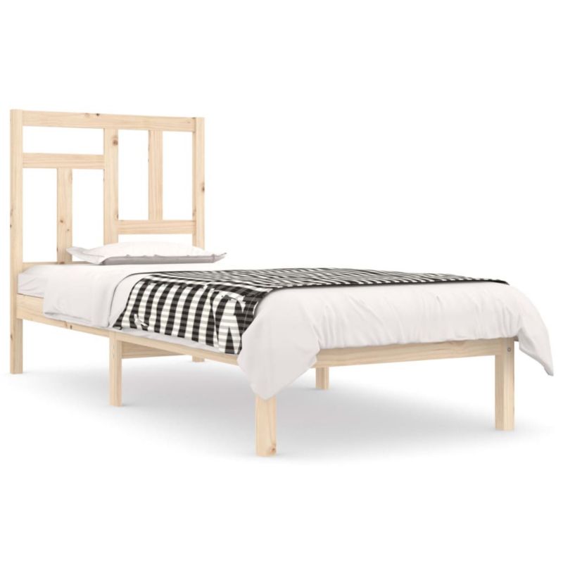Łóżko drewniane WaszeMeble 90x200 cm brązowe WM-3104528 1 szt.