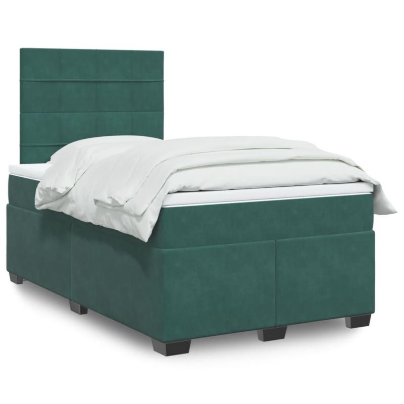 Łóżko kontynentalne WaszeMeble 120x190 cm ciemnozielone WM-3290861 1 szt.