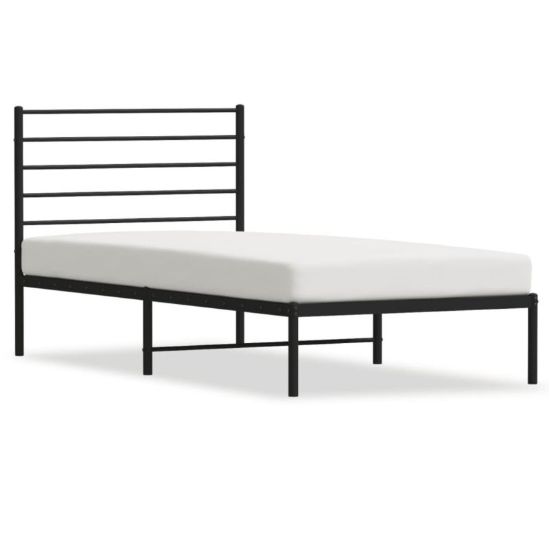 Łóżko metalowe WaszeMeble 80x200 cm czarna WM-352310 1 szt.