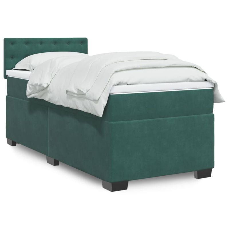 Łóżko kontynentalne WaszeMeble 90x200 cm zielone WM-3286213 1 szt.