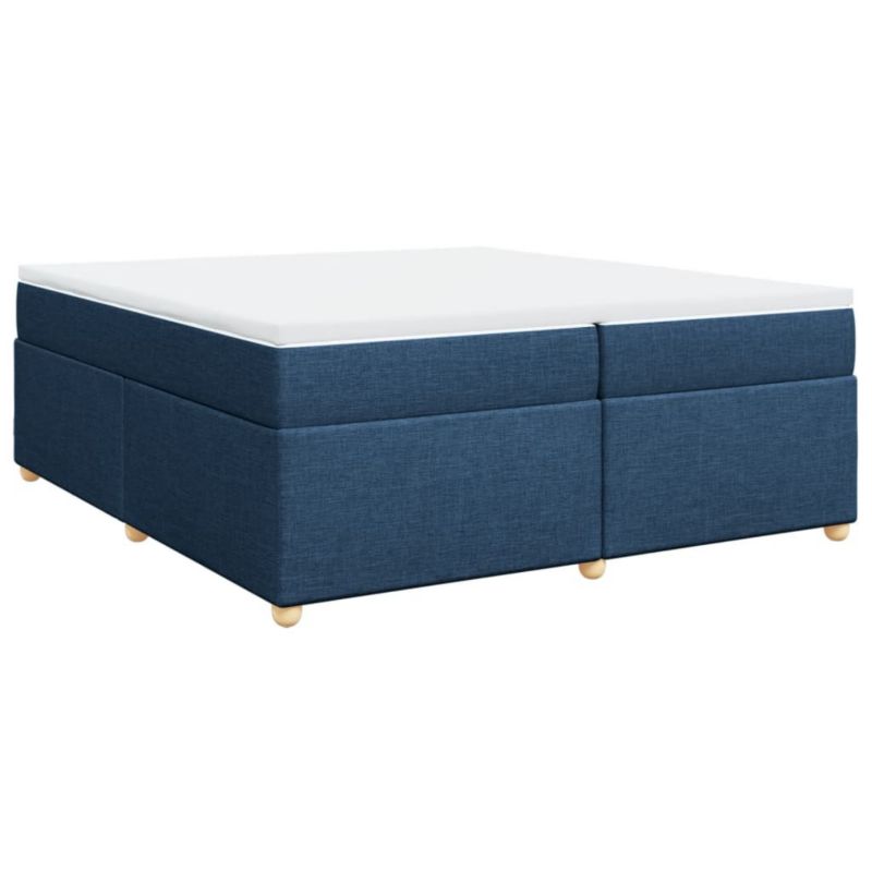 Łóżko kontynentalne WaszeMeble 200x200 cm niebieskie WM-3285407 1 szt.