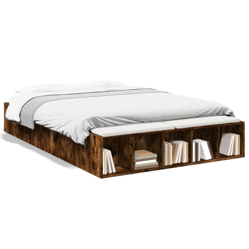 Łóżko drewniane WaszeMeble 140x190 cm brązowe WM-3280584 1 szt.