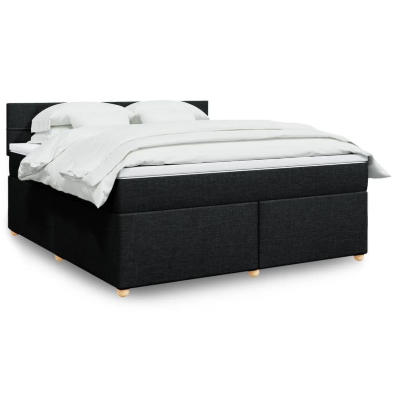 Łóżko kontynentalne WaszeMeble 180x200 cm czarne WM-3289061 1 szt.