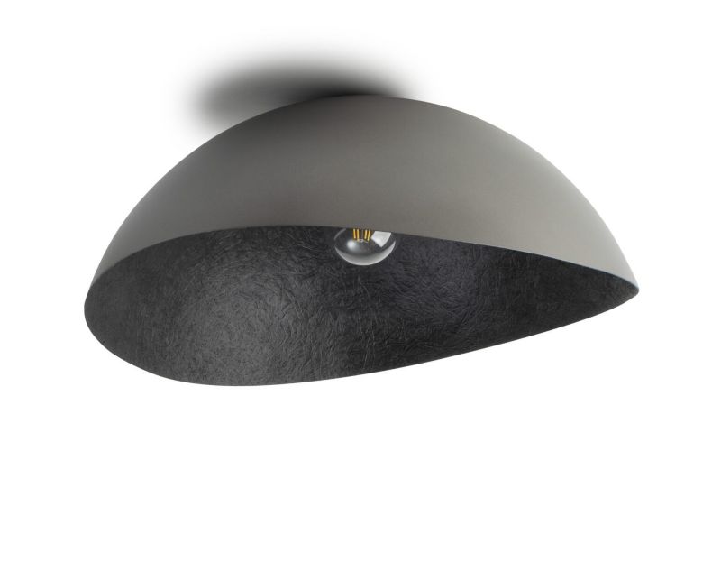 Lampa sufitowa wisząca Sigma Lighting Solaris 3394 srebrno-czarna dekoracyjna 1xE27 x 1 szt.