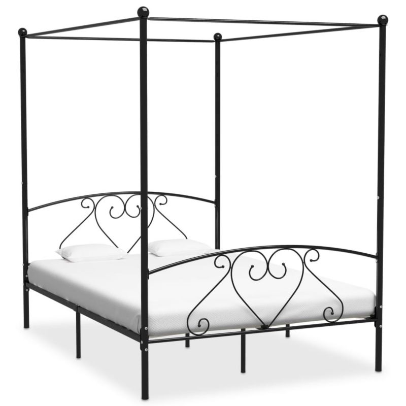 Łóżko metalowe WaszeMeble 140x200 cm czarna WM-284436 1 szt.