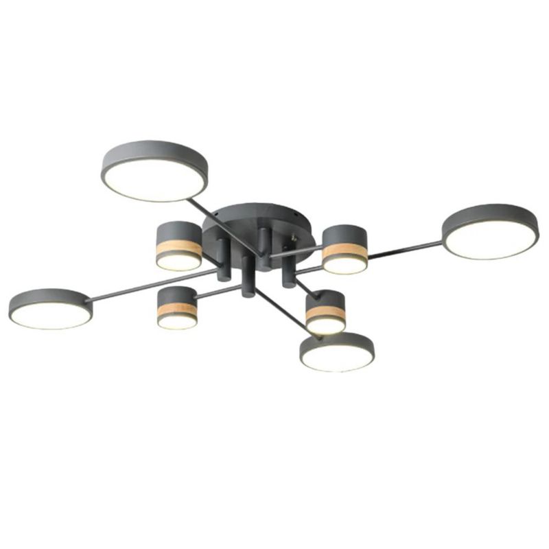 Lampa Sufitowa Toolight App528-8C Szary 1 Szt