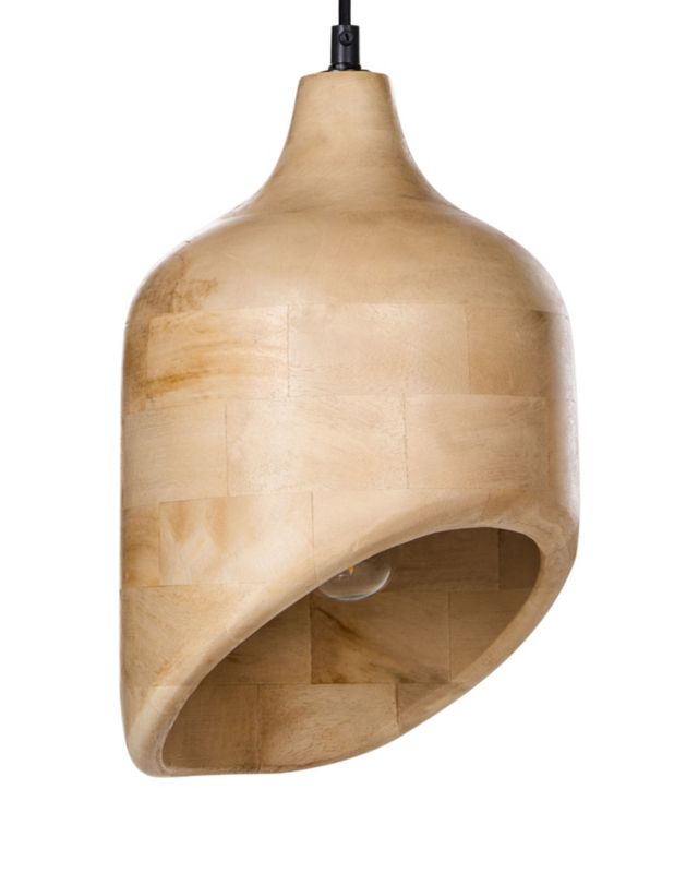 Lampa wisząca Gandaki Drewno mango Jasnobrązowy 1 szt.