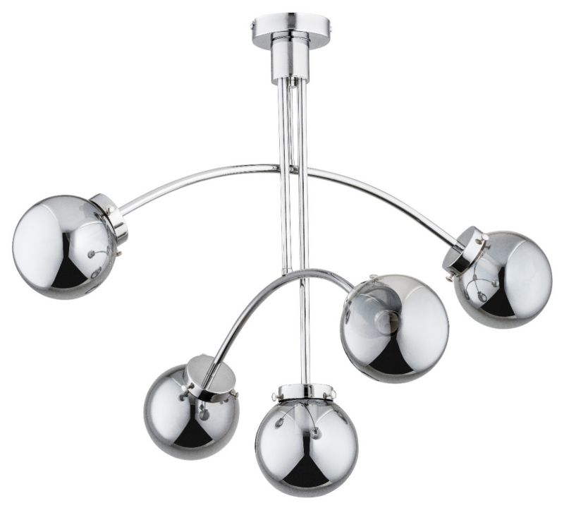 Żyrandol Alfa Lusco chromowany wym: 61 x 74 x 74 cm 5xE14 x 40W 1 szt.